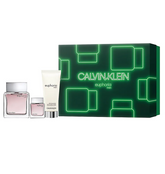 calvin klein euphoria gift set - 100ml edt spray + 100ml after shave balm + 15ml mini spray (men)
